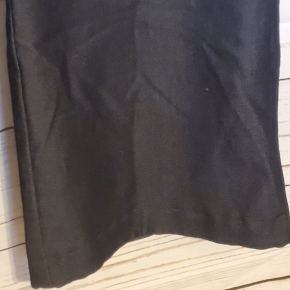 Worthington women's modern fit trouser leg mid rise slacks dark blue 8T - Picture 2 of 10